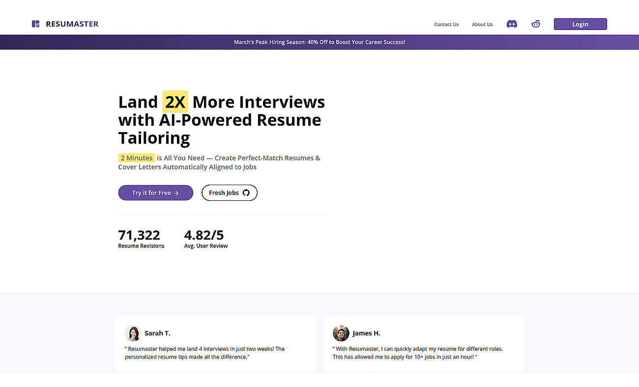 ResuMaster screenshot