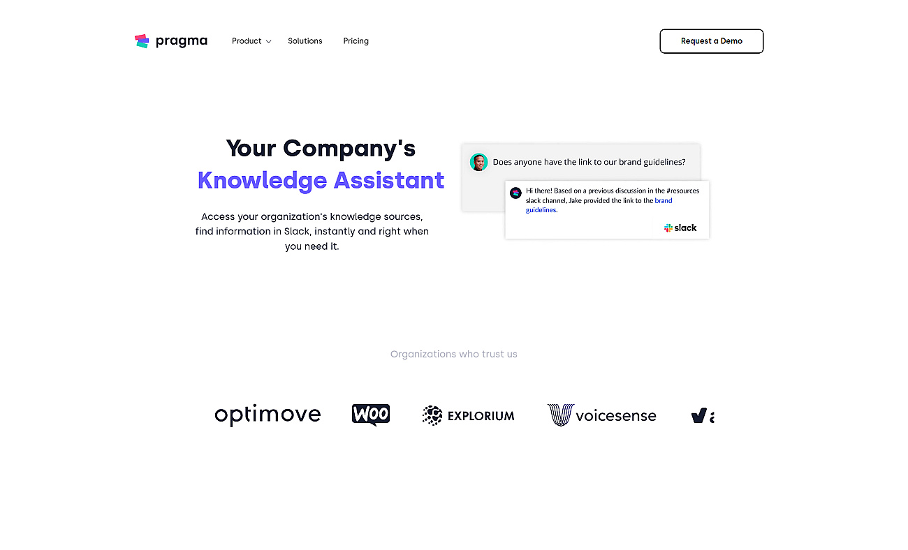 Pragma screenshot