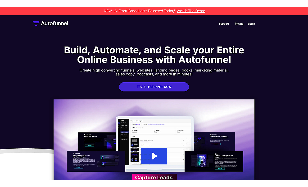 AutoFunnel screenshot