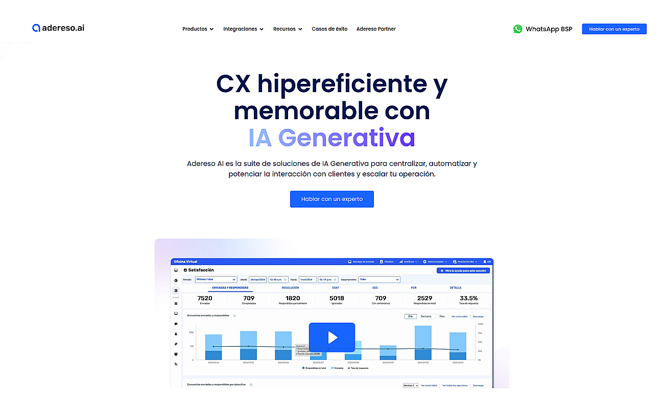 Adereso screenshot