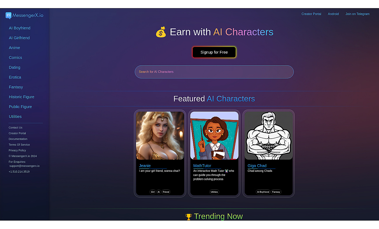 MessengerX.io screenshot