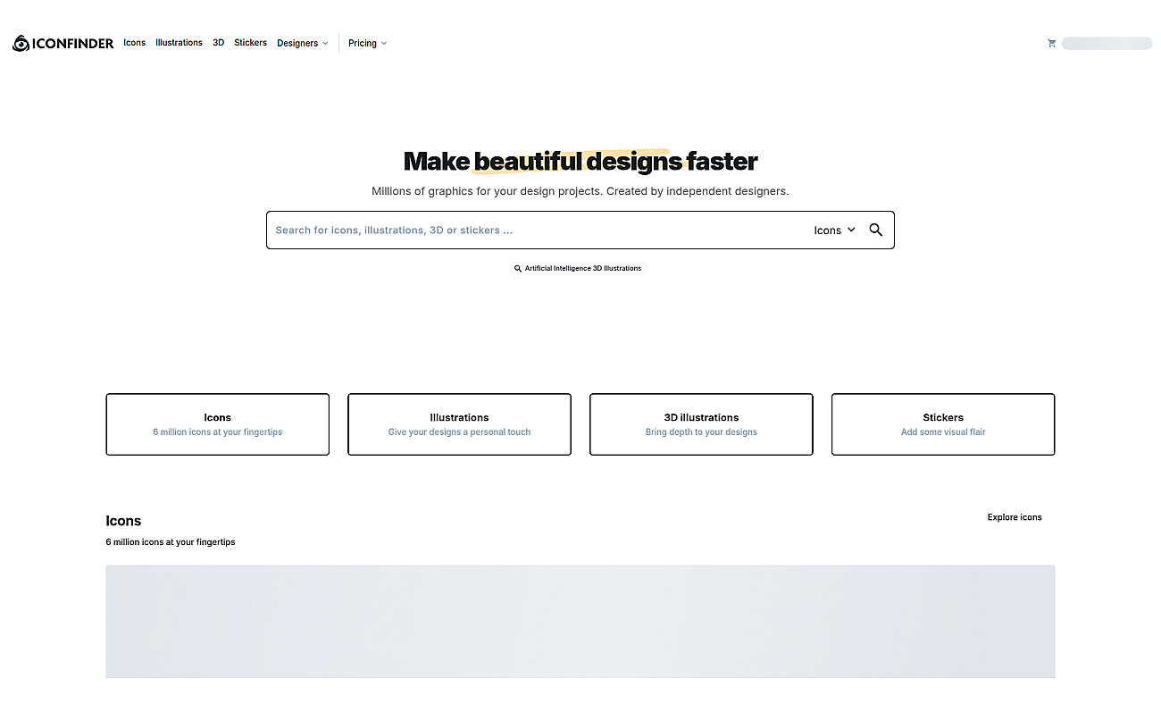 IconFinder screenshot