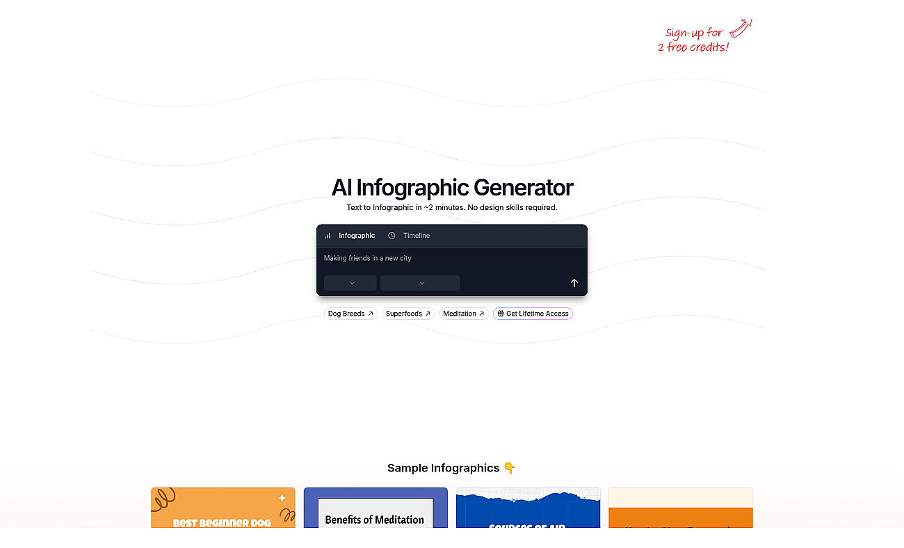 Text to Infographic screenshot