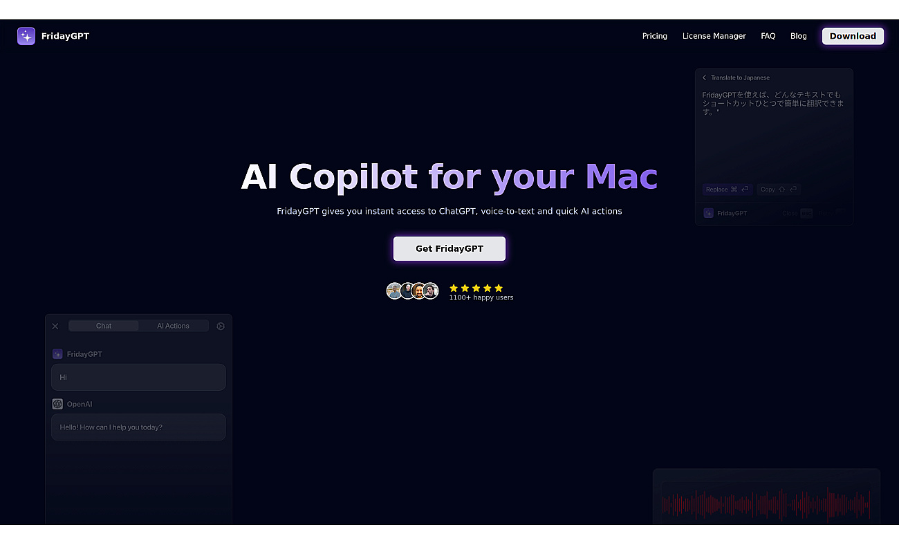 FridayGPT screenshot