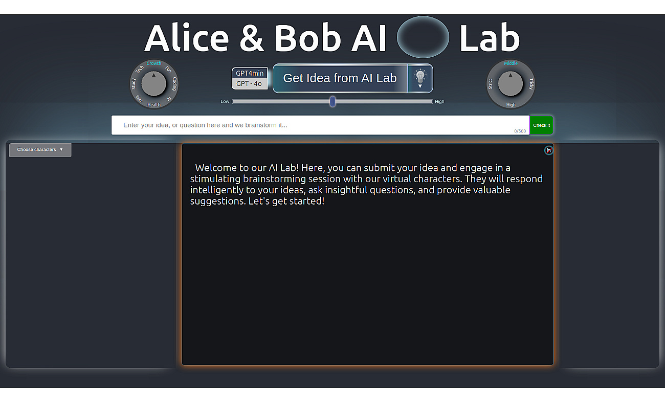 Alice and Bob screenshot