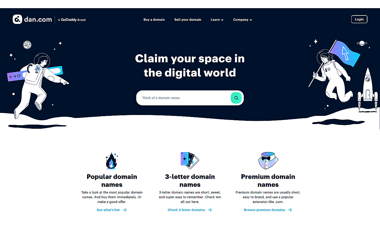 Dan.com screenshot