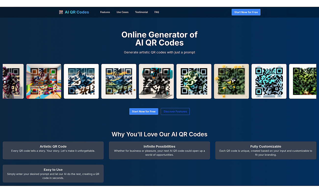 AI QR Codes screenshot