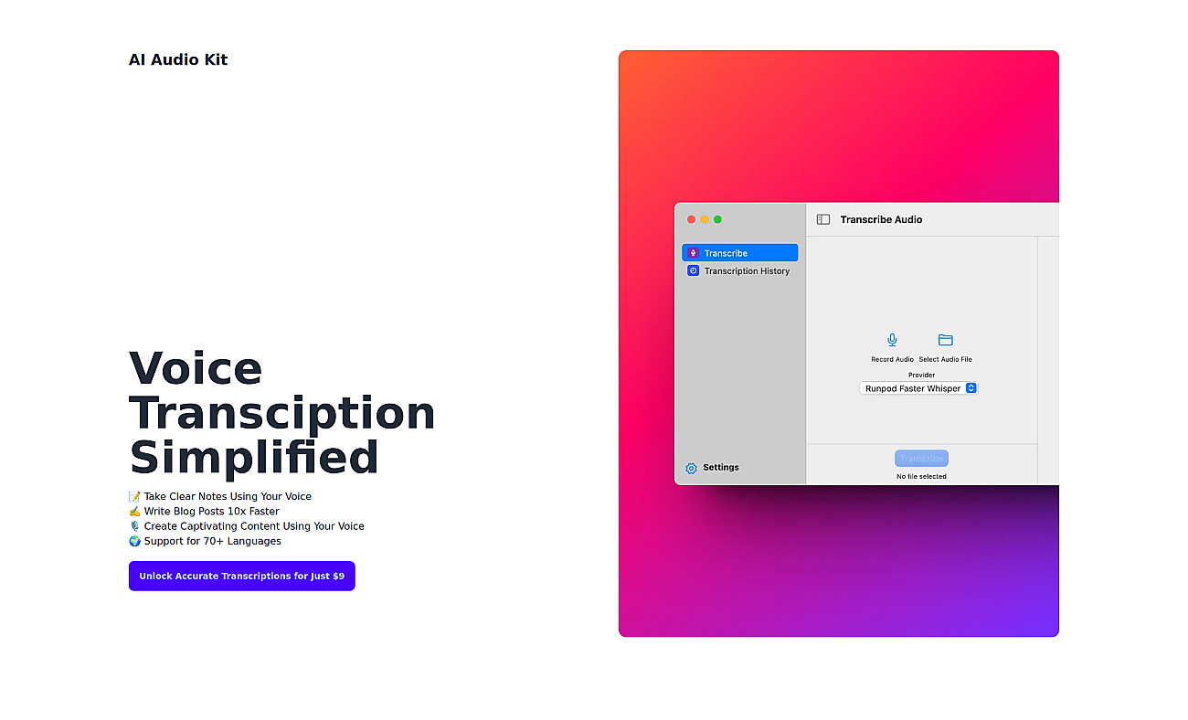 AI Audio Kit screenshot