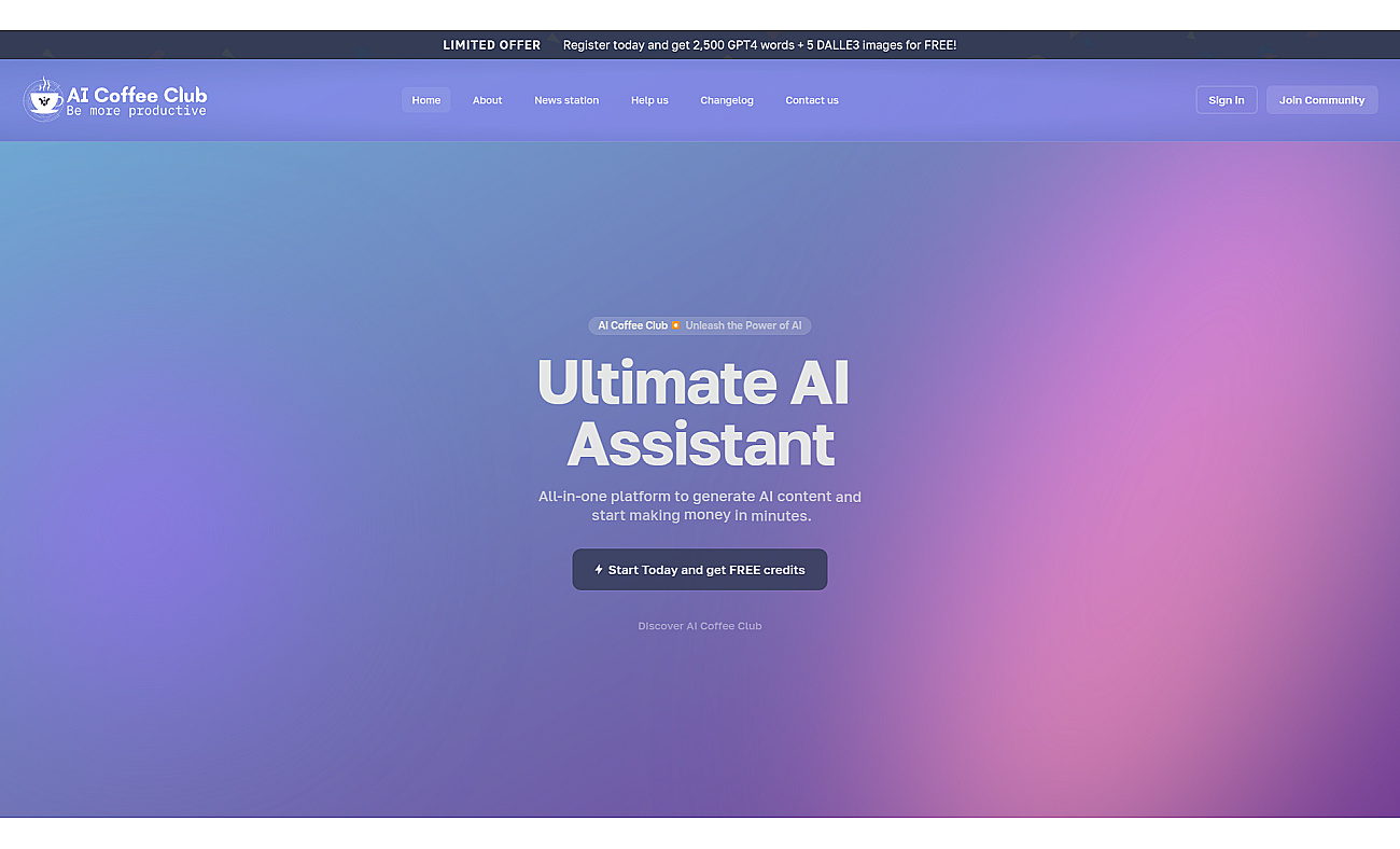 AI Coffee Club screenshot