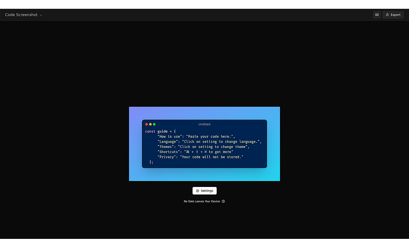 Code Screenshot screenshot