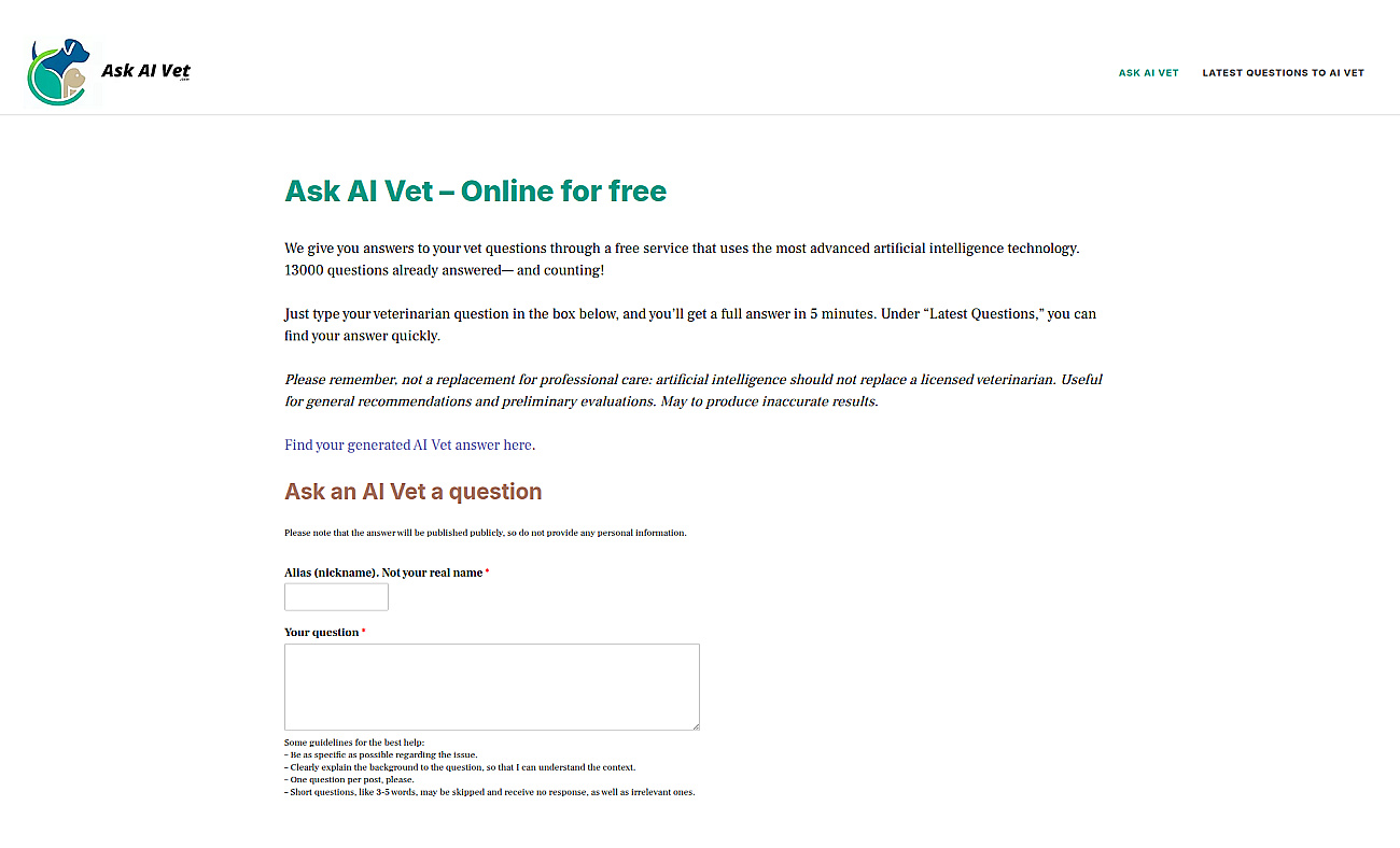 Ask AI Vet screenshot