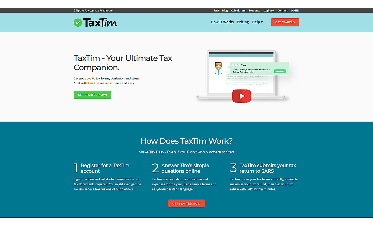 Taxtim.com screenshot