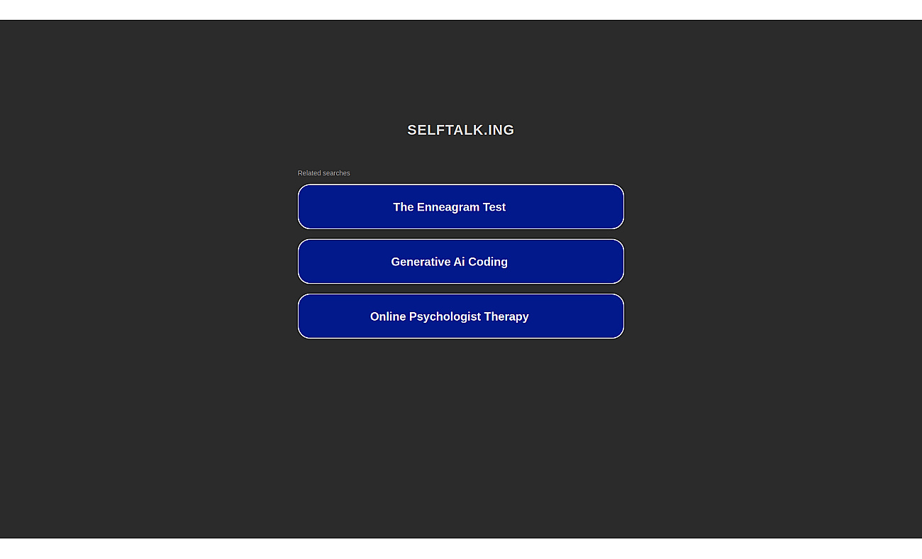Selftalk.ing screenshot