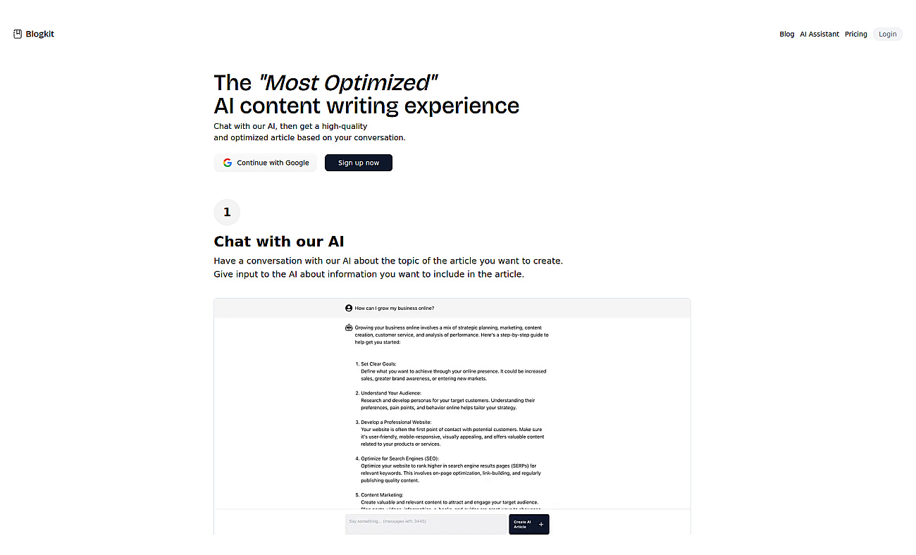 Blogkit screenshot