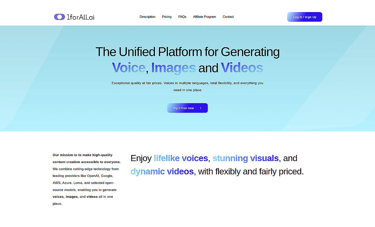 VoiceGen screenshot