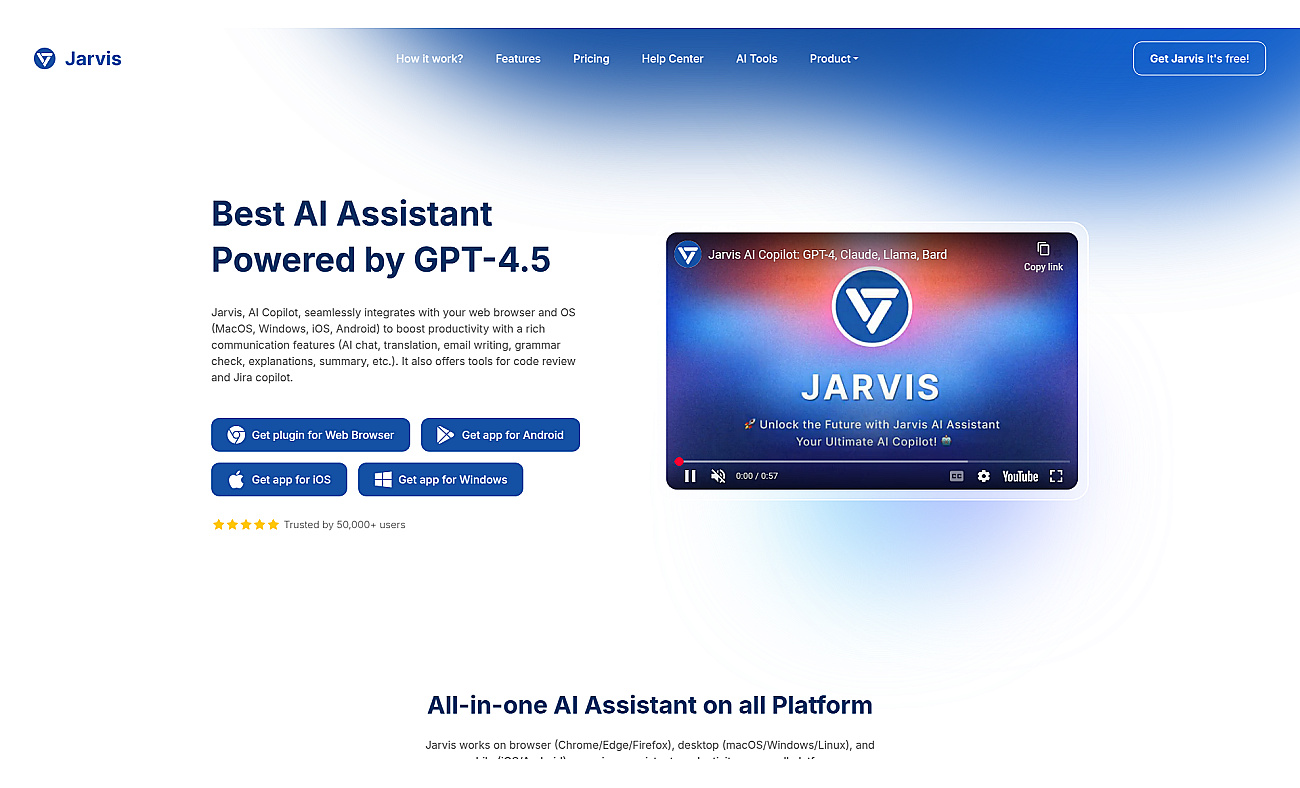 Jarvis AI screenshot
