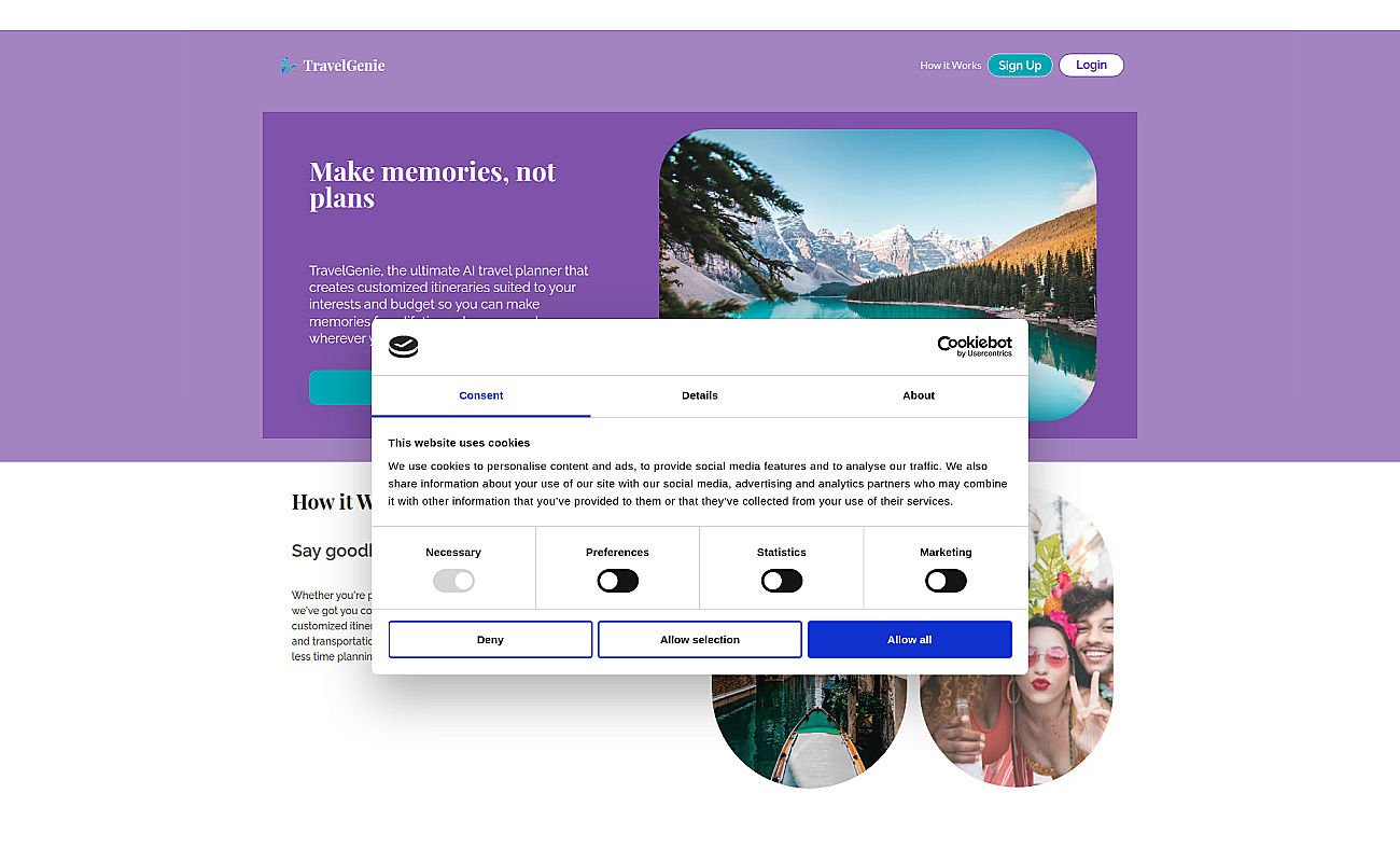 Travelgenie screenshot