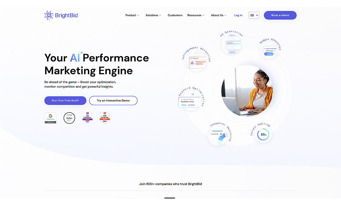 Brightbid screenshot