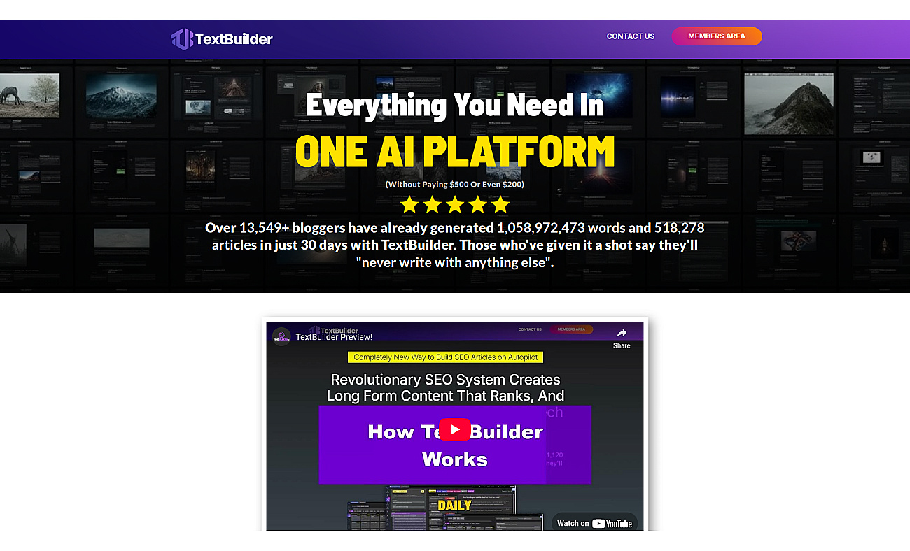 Textbuilder screenshot