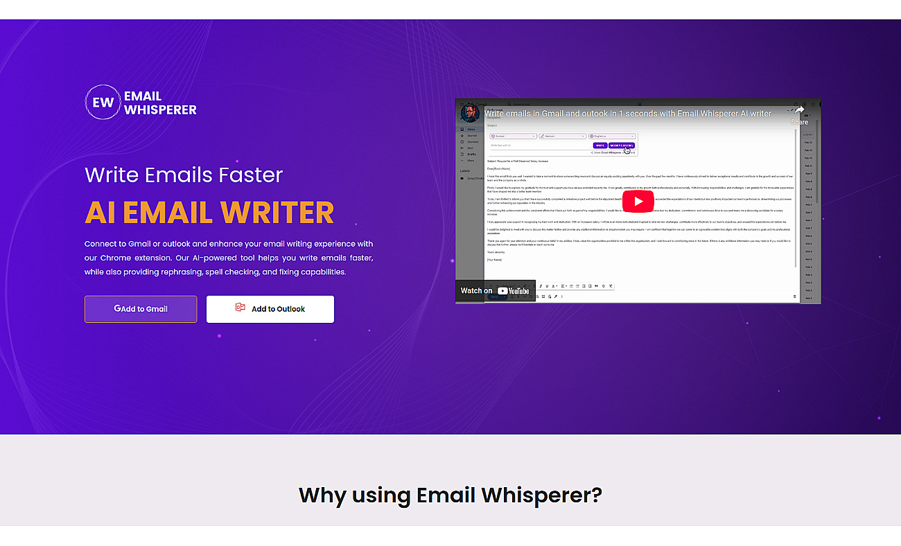 Email Whisperer screenshot