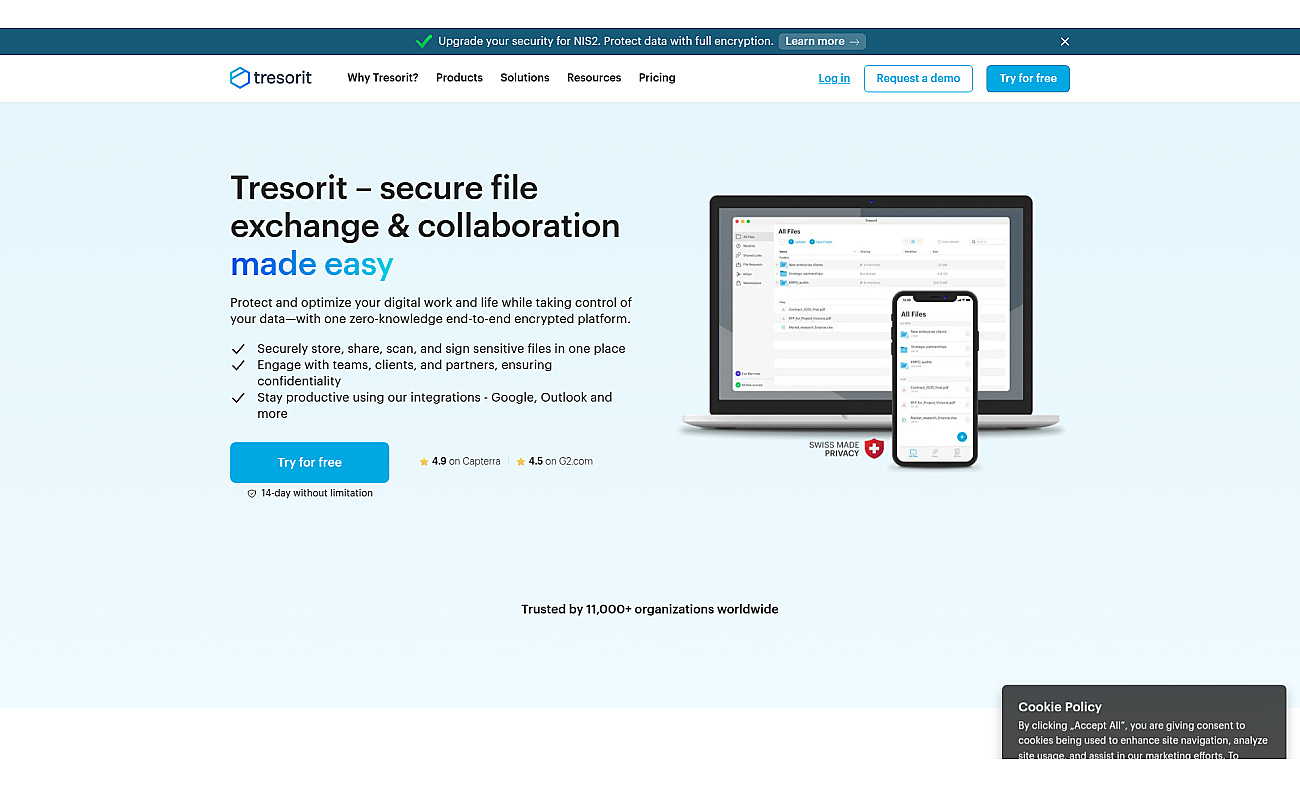 Tresorit screenshot