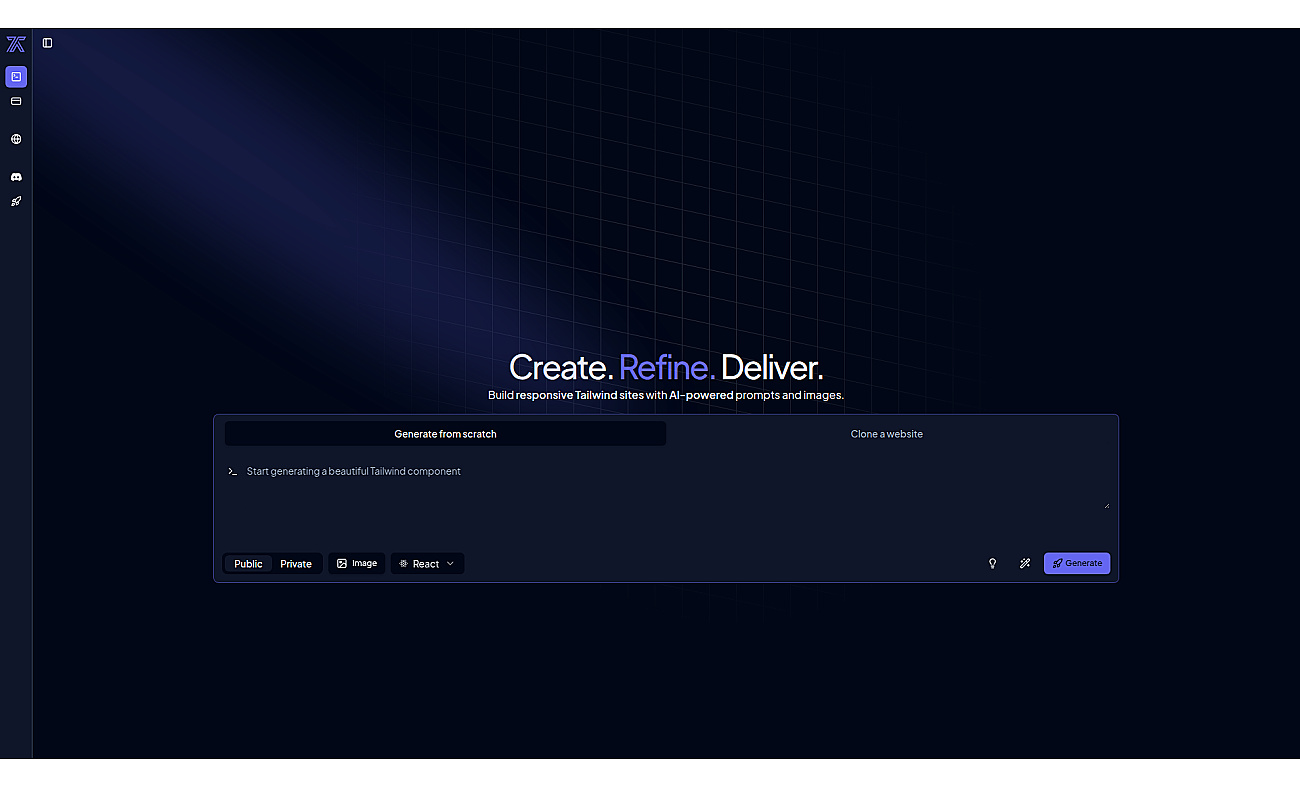 TailwindAI screenshot