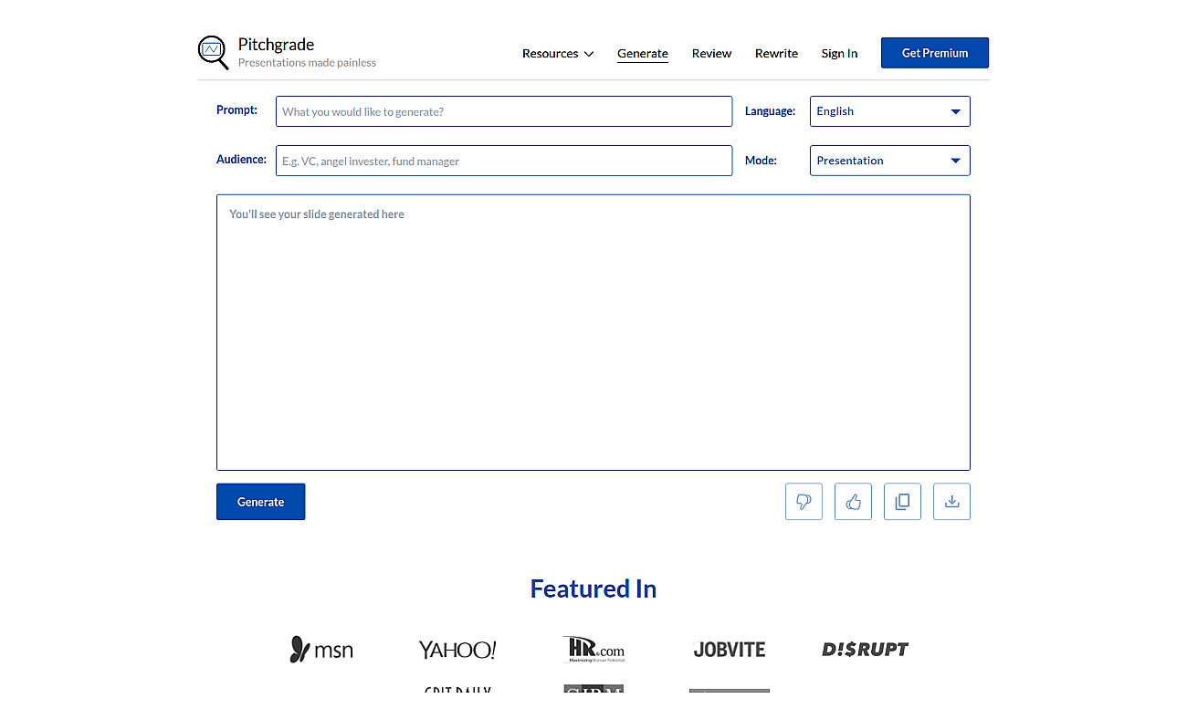Pitchgrade screenshot