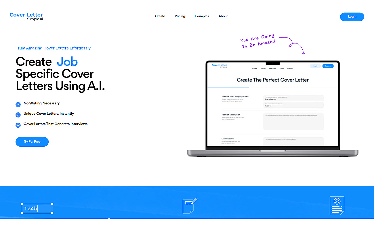 CoverLetterSimple screenshot