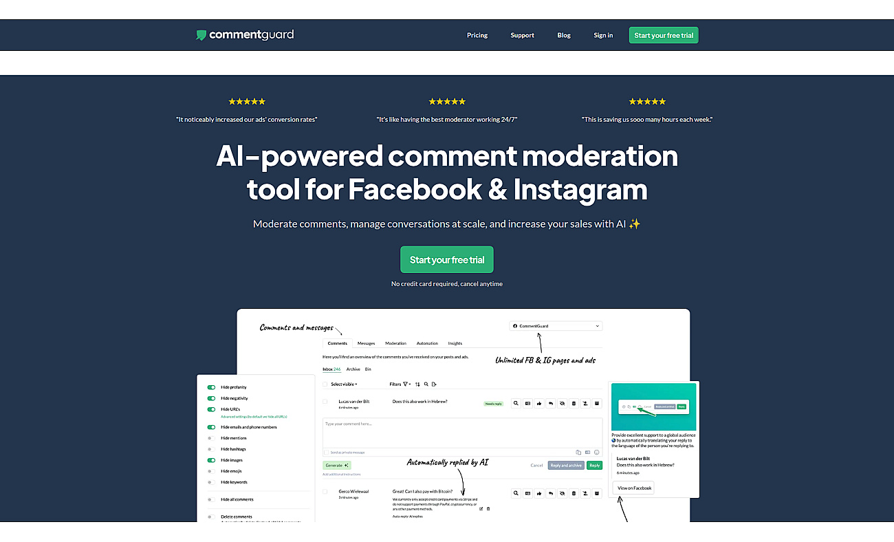 commentguard.io screenshot