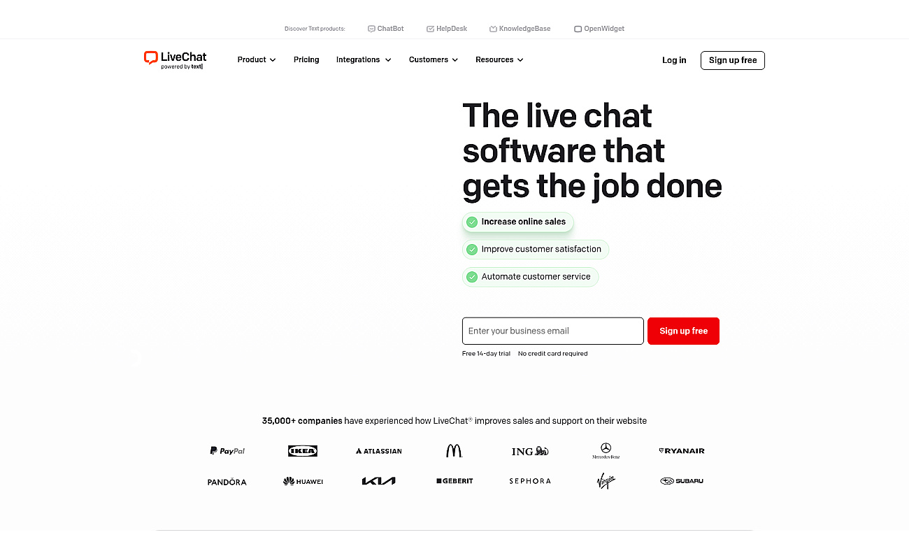 LiveChat screenshot