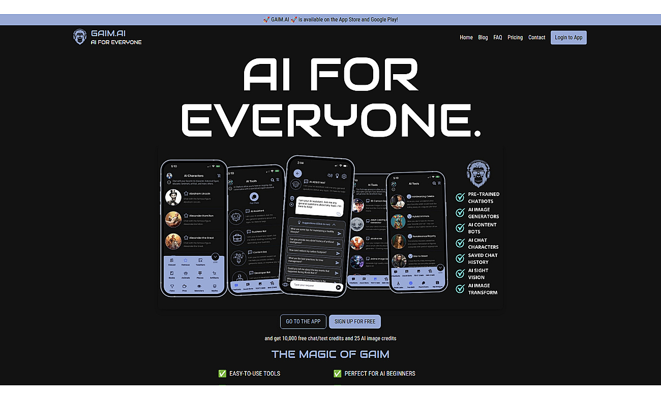 GAIM.AI Desktop App screenshot