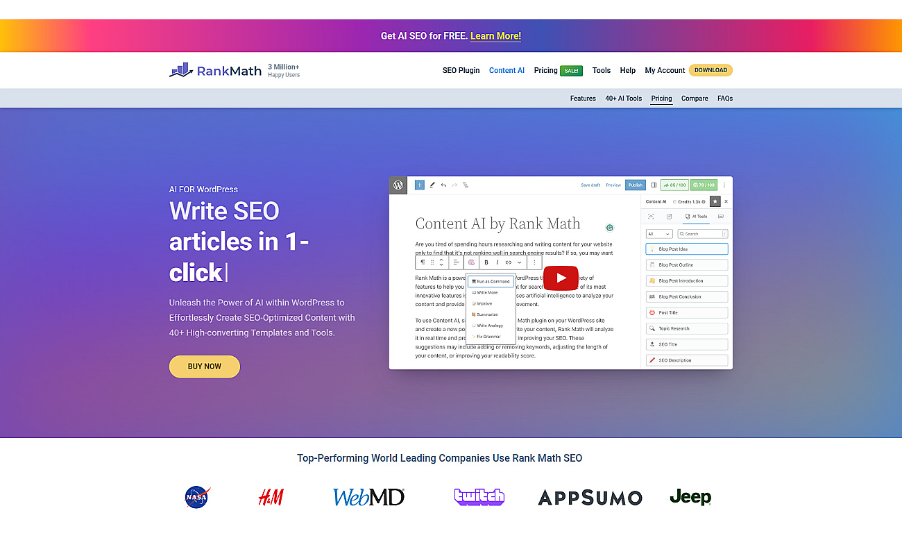 RankMath screenshot