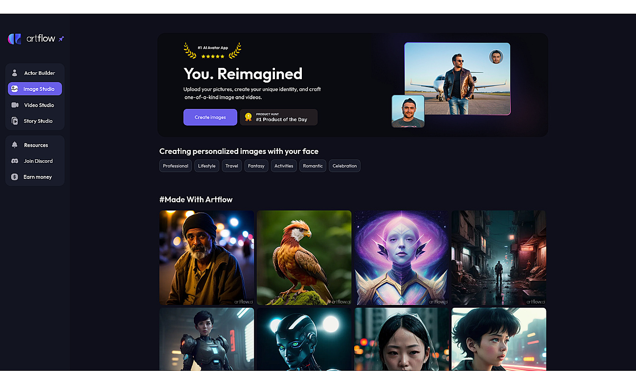 Artflow.ai – Create AI Stories screenshot