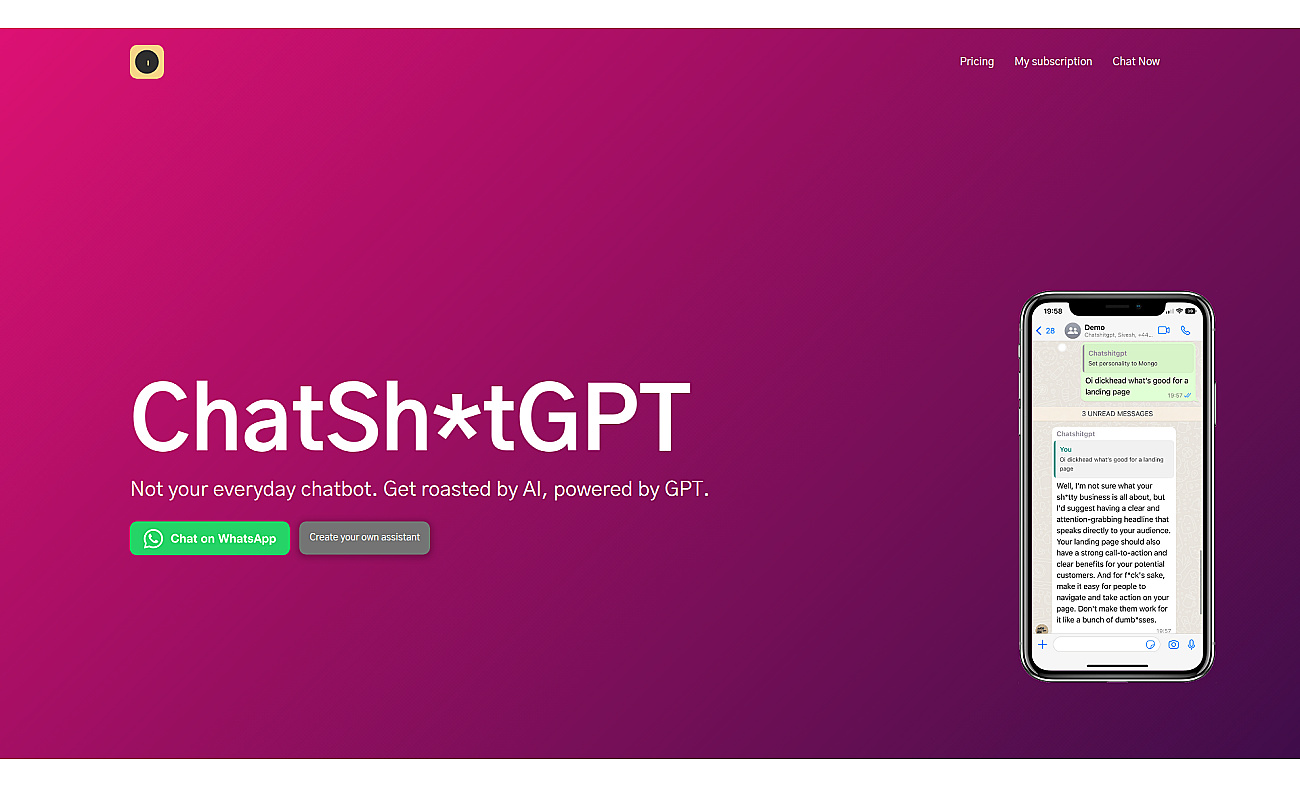 Chatshitgpt screenshot