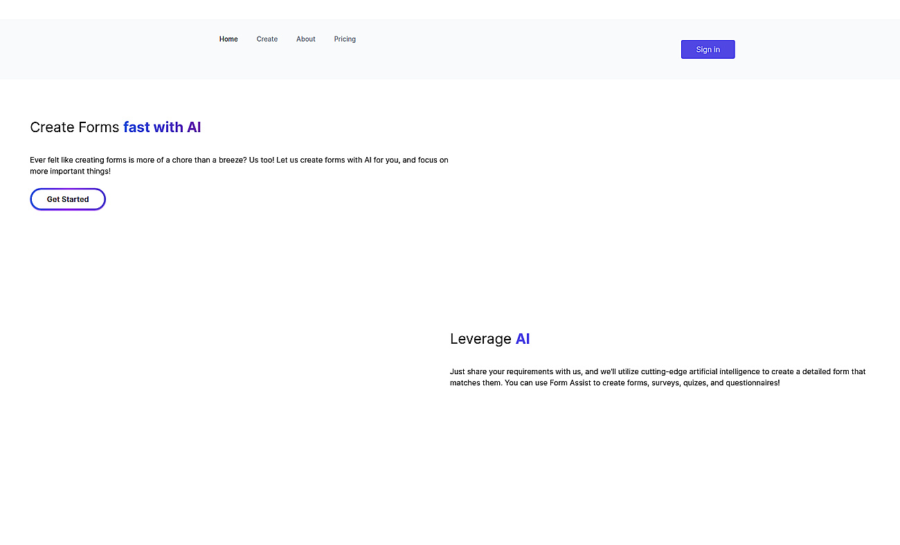 Form Assist screenshot