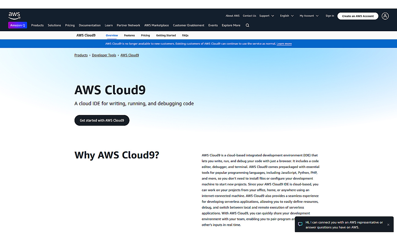Cloud9 IDE screenshot