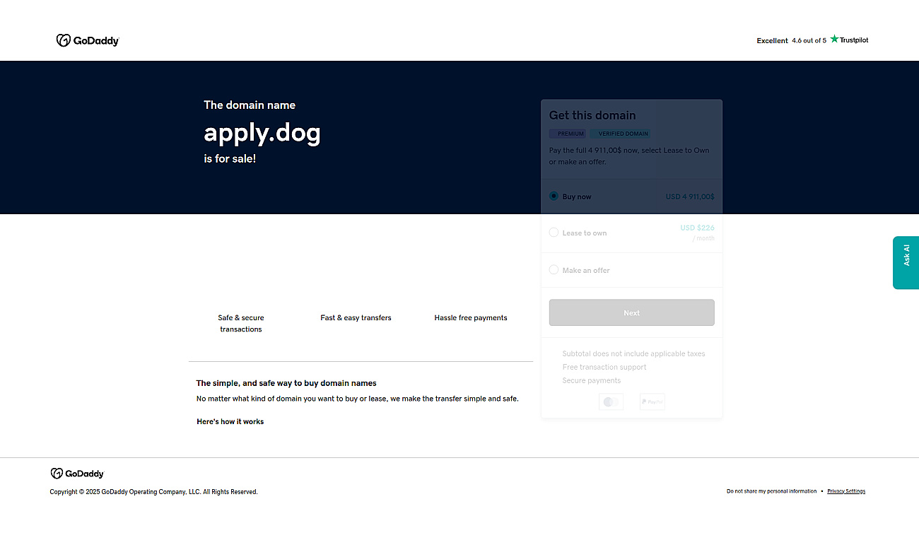 Apply.dog screenshot