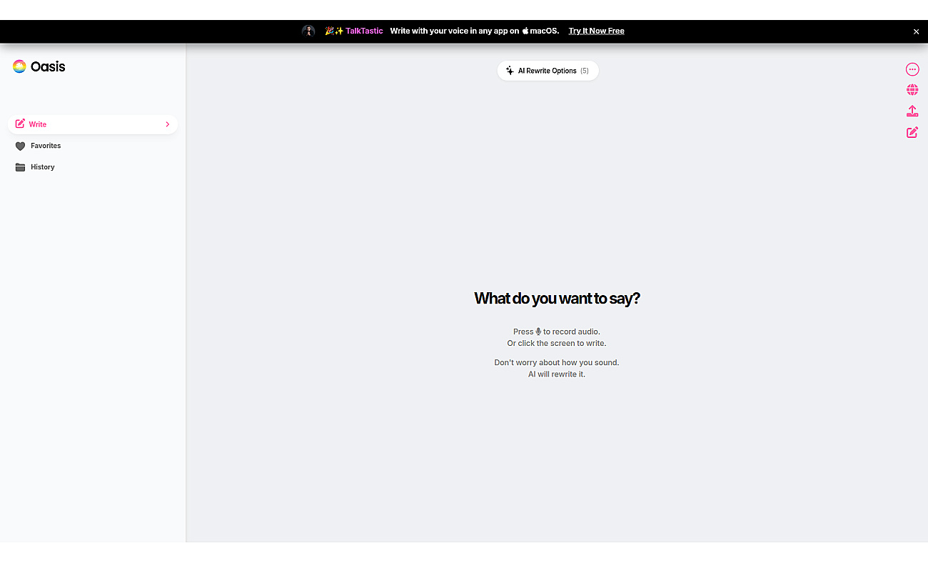 Theoasis screenshot