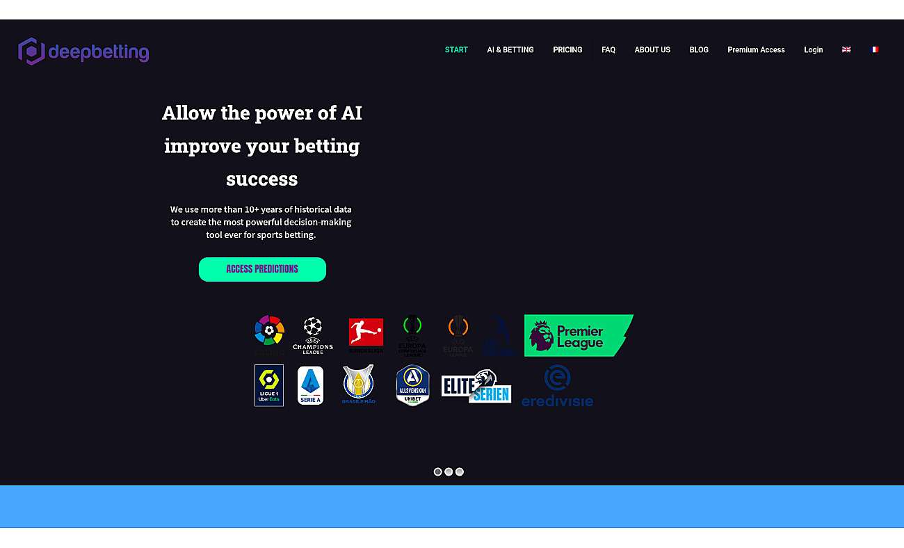 Deepbetting.io screenshot