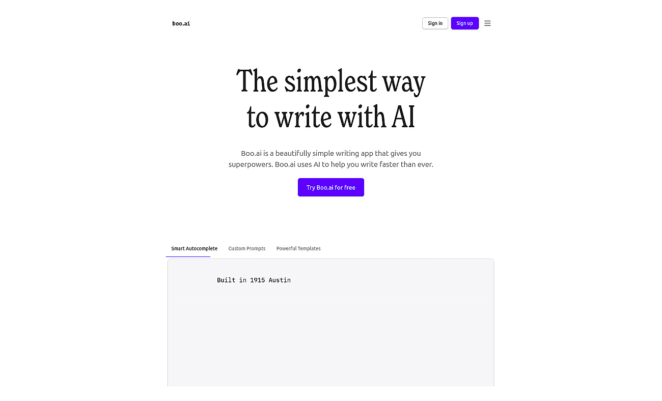 boo.ai screenshot