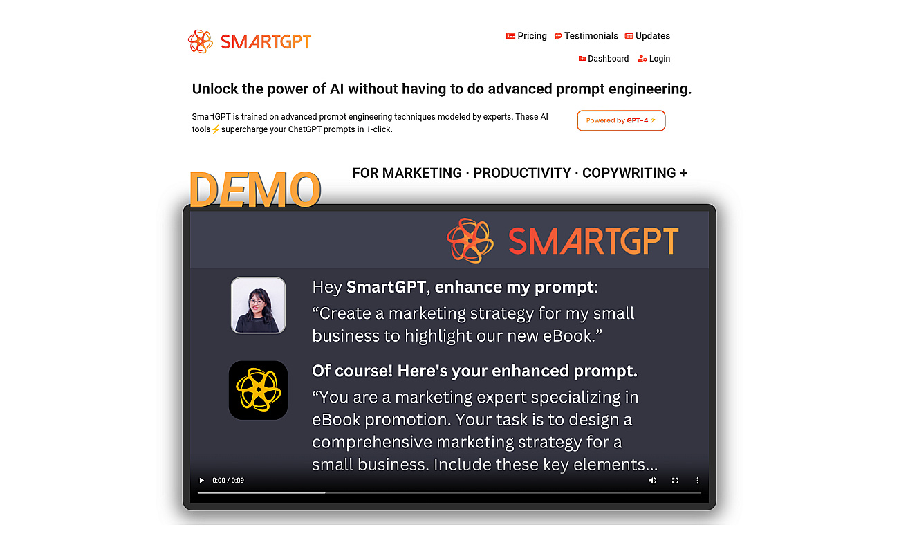 SmartGPT screenshot