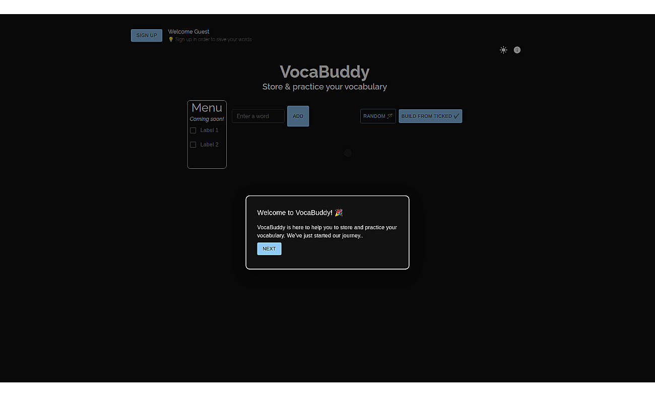 VocaBuddy screenshot