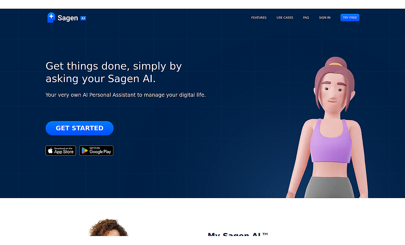 Sagen AI screenshot