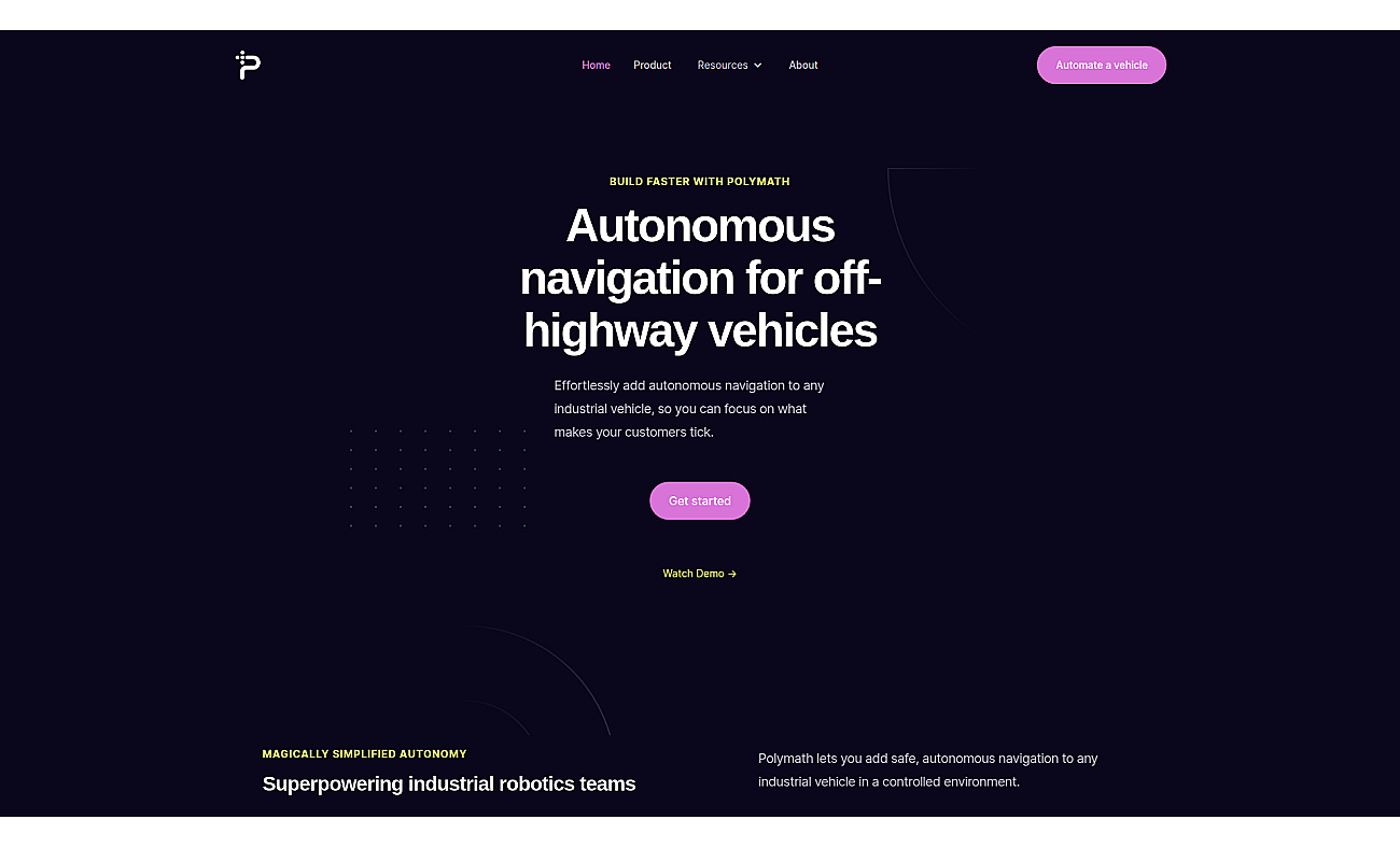 Polymath Robotics screenshot