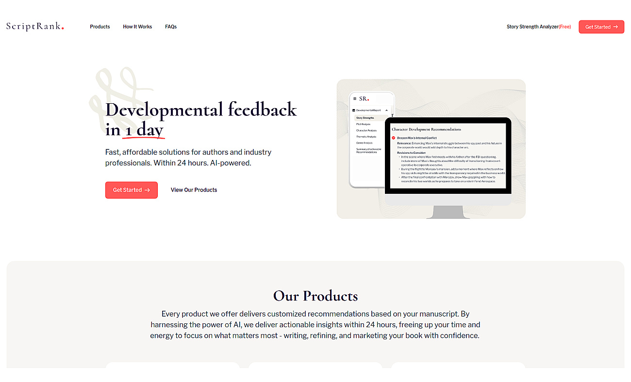 ScriptRank screenshot