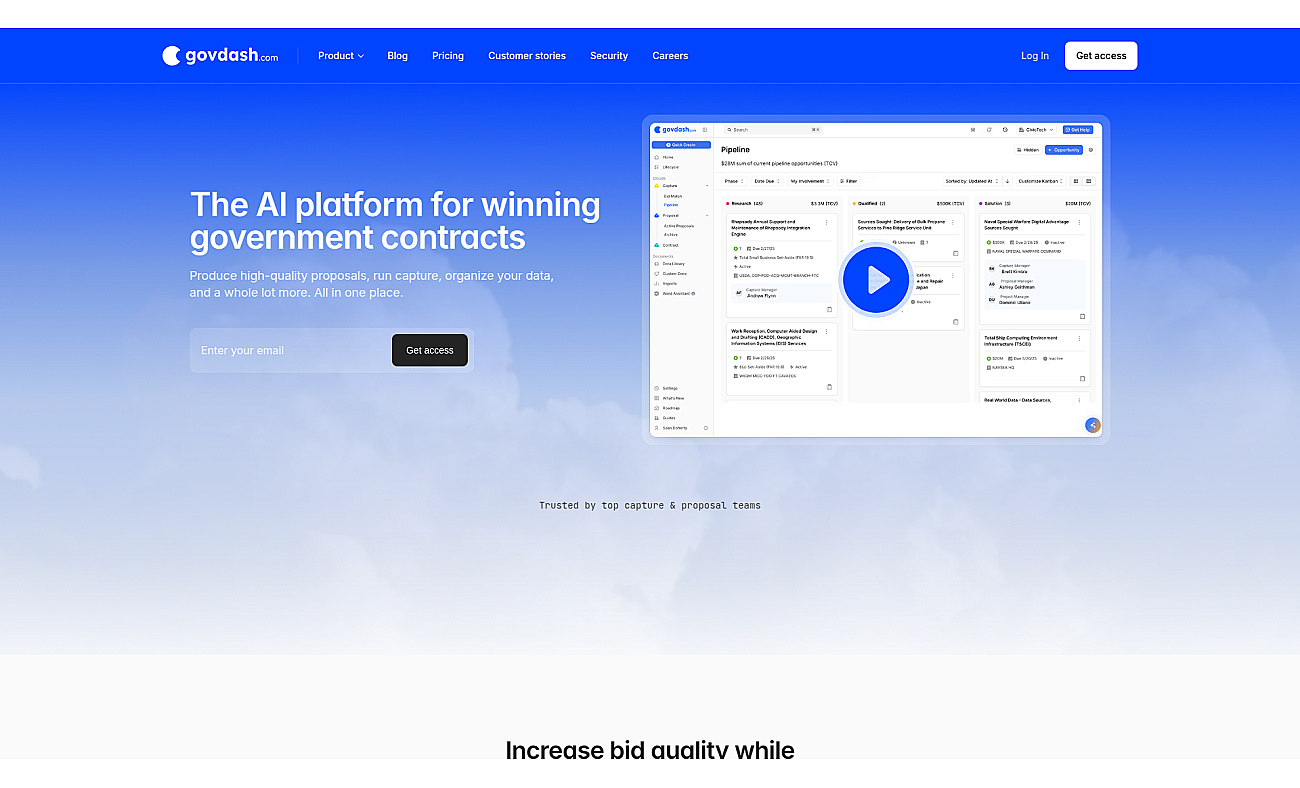 Govdash screenshot