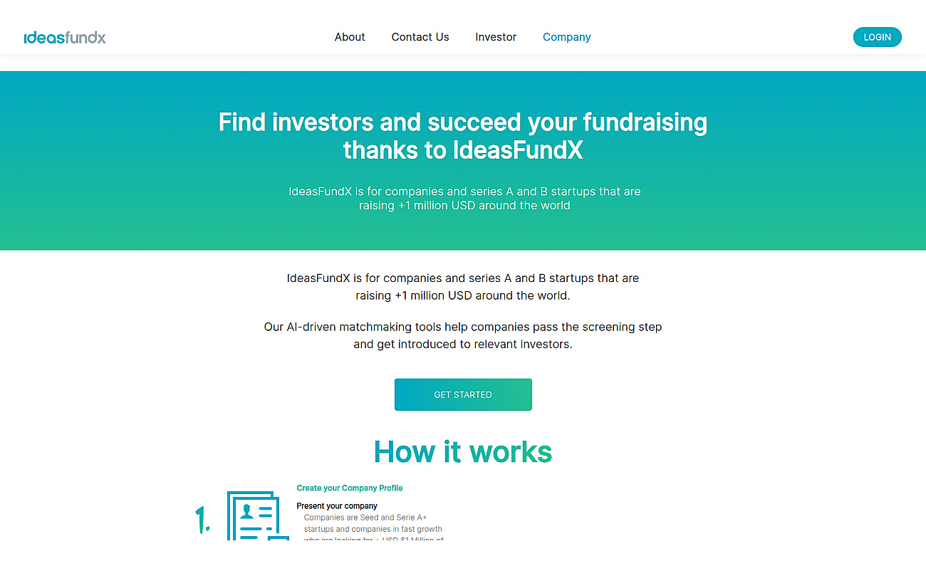 IdeasFundX screenshot