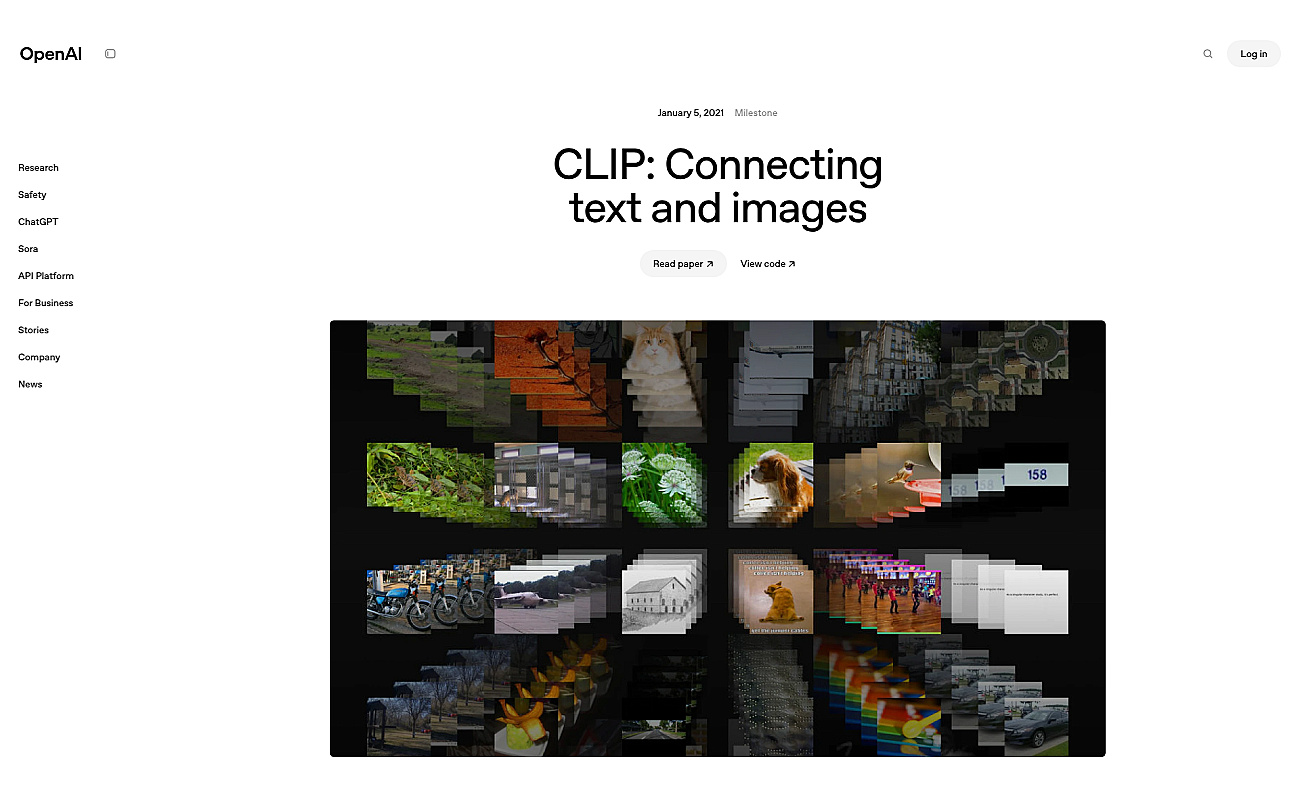 OpenAI’s CLIP screenshot