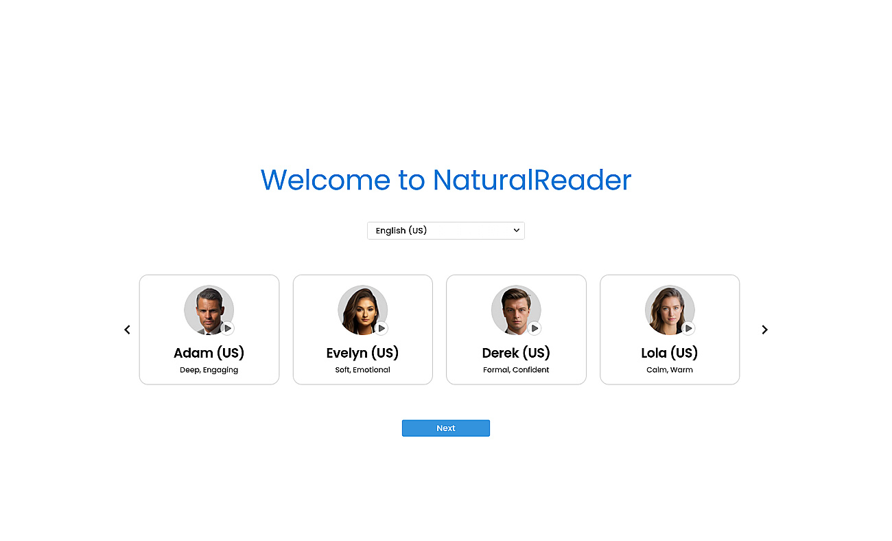 NaturalReader Online screenshot
