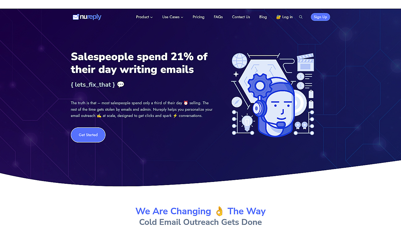 Nureply screenshot